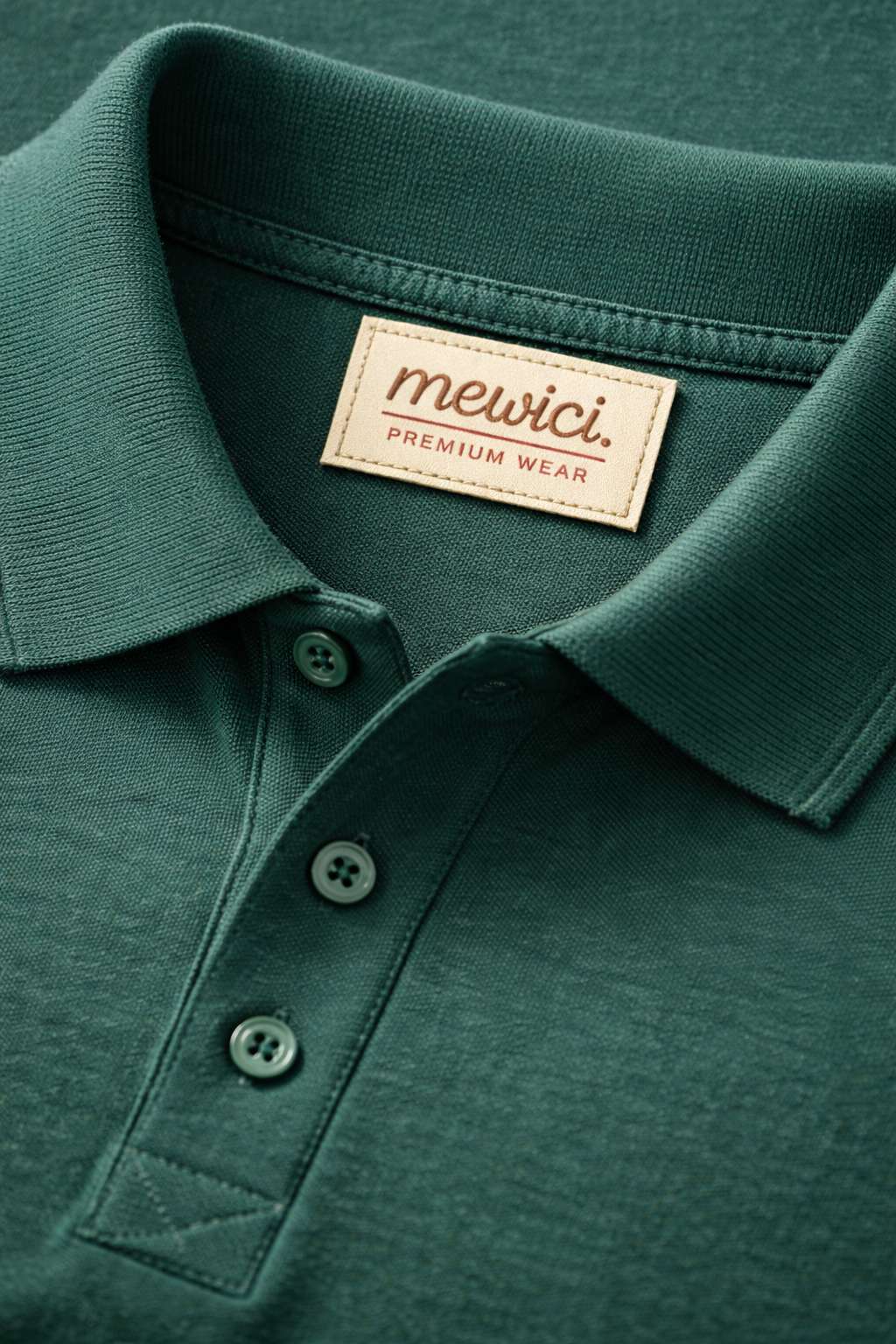 Forest Green Premium Knit Polo T-Shirt