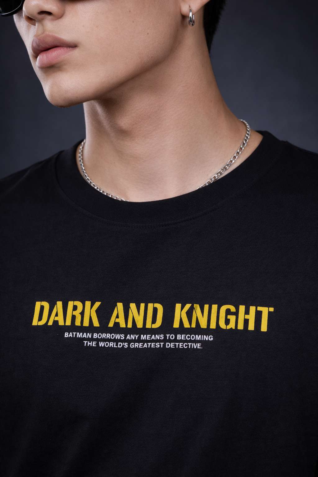 Dark And Knight Graphic Oversized T-Shirt