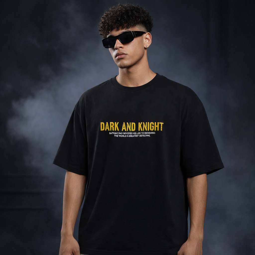 Dark And Knight Graphic Oversized T-Shirt