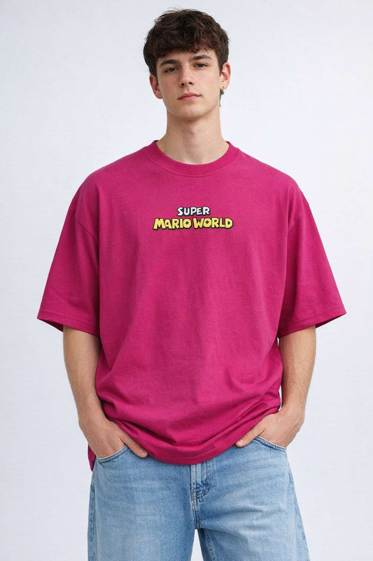 Super Mario World Retro Graphic Oversized T-Shirt