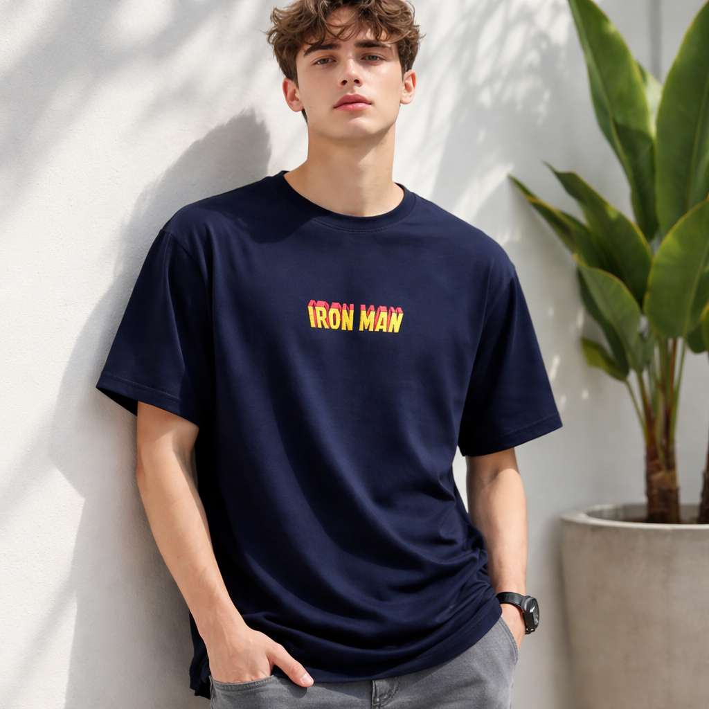 The Invincible Iron Man Graphic Oversized T-Shirt