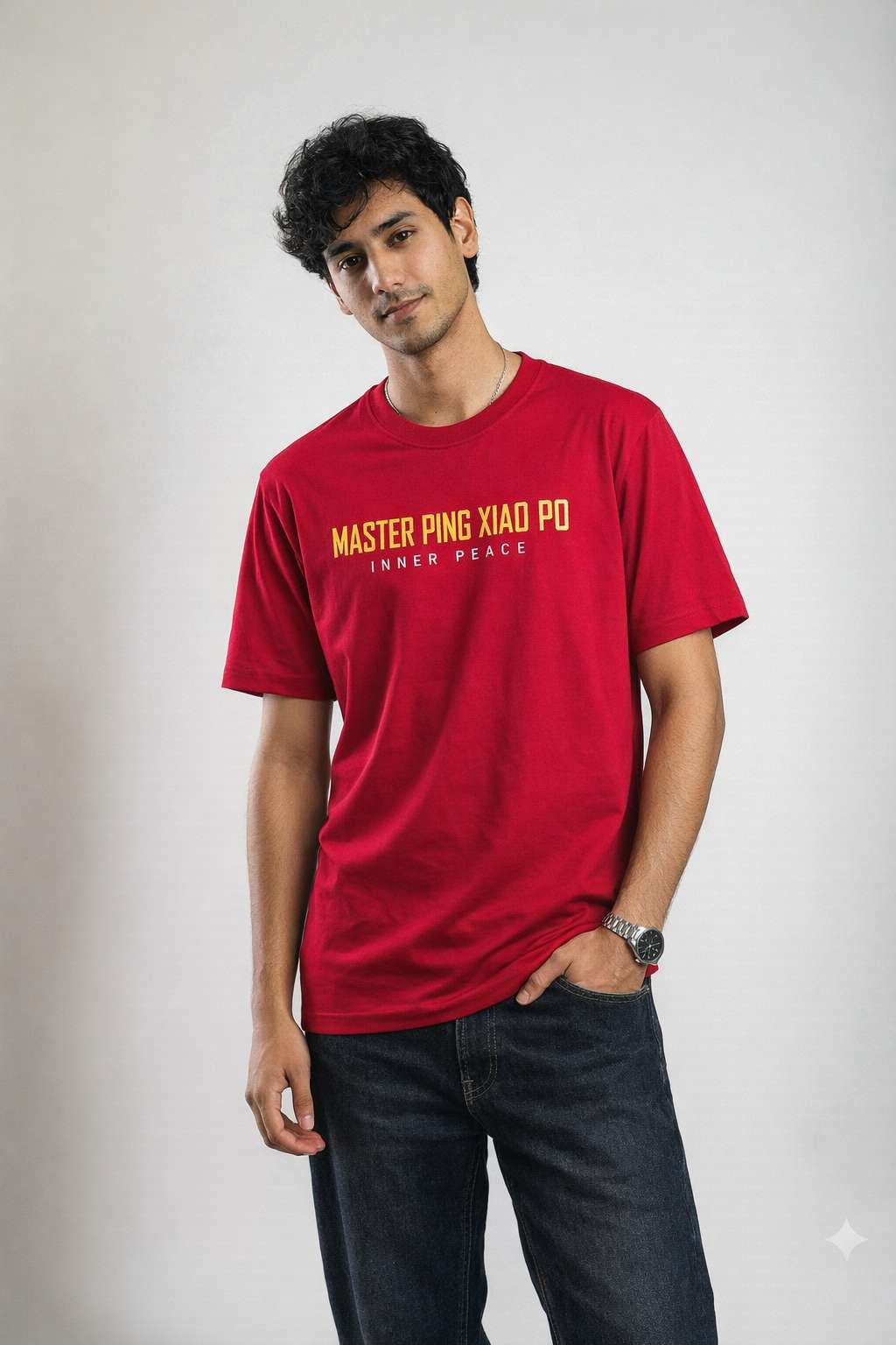 Master Ping Xiao Po Graphic Oversized T-Shirt