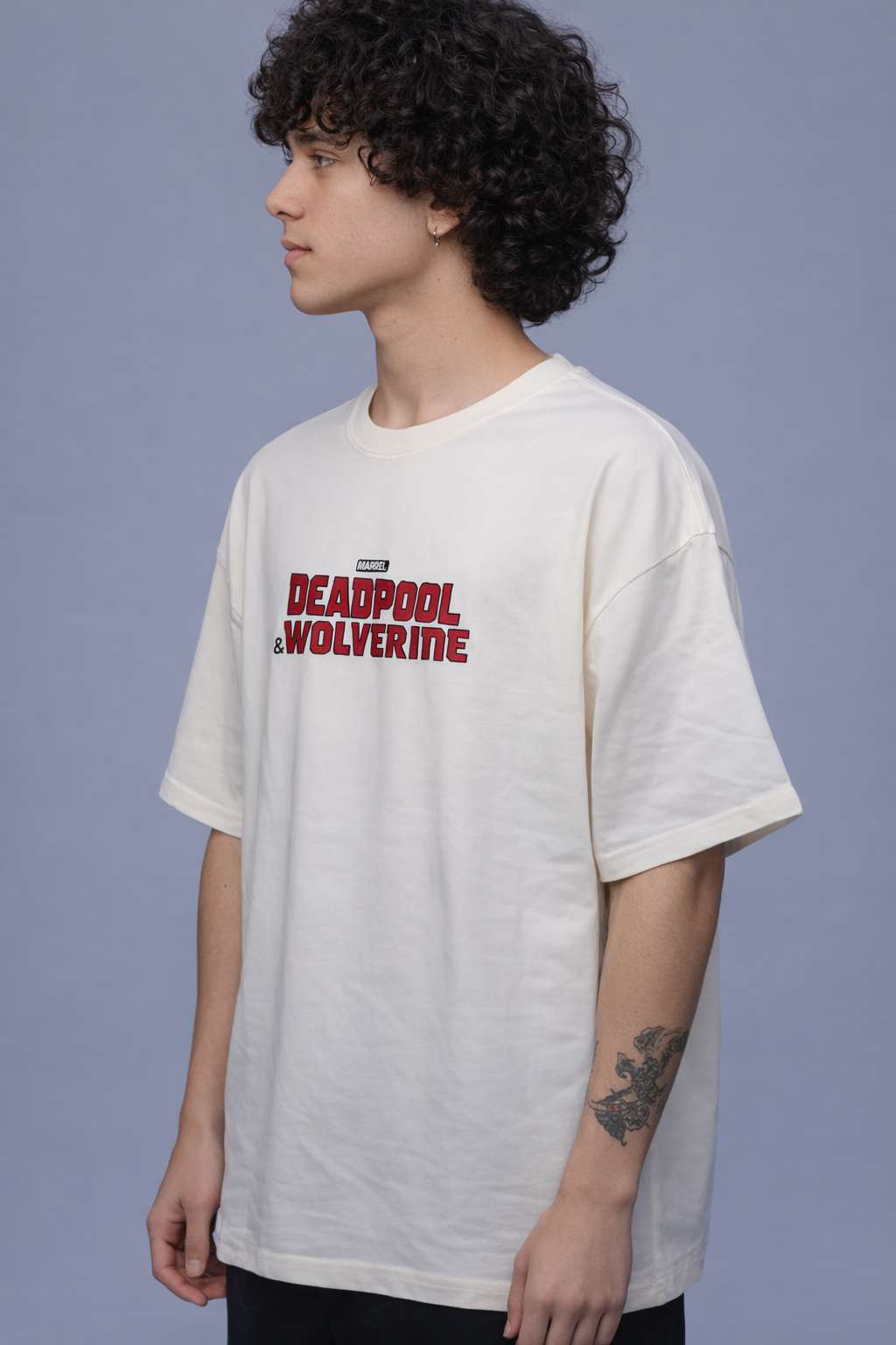 Deadpool & Wolverine Comic Collage Oversized T-Shirt