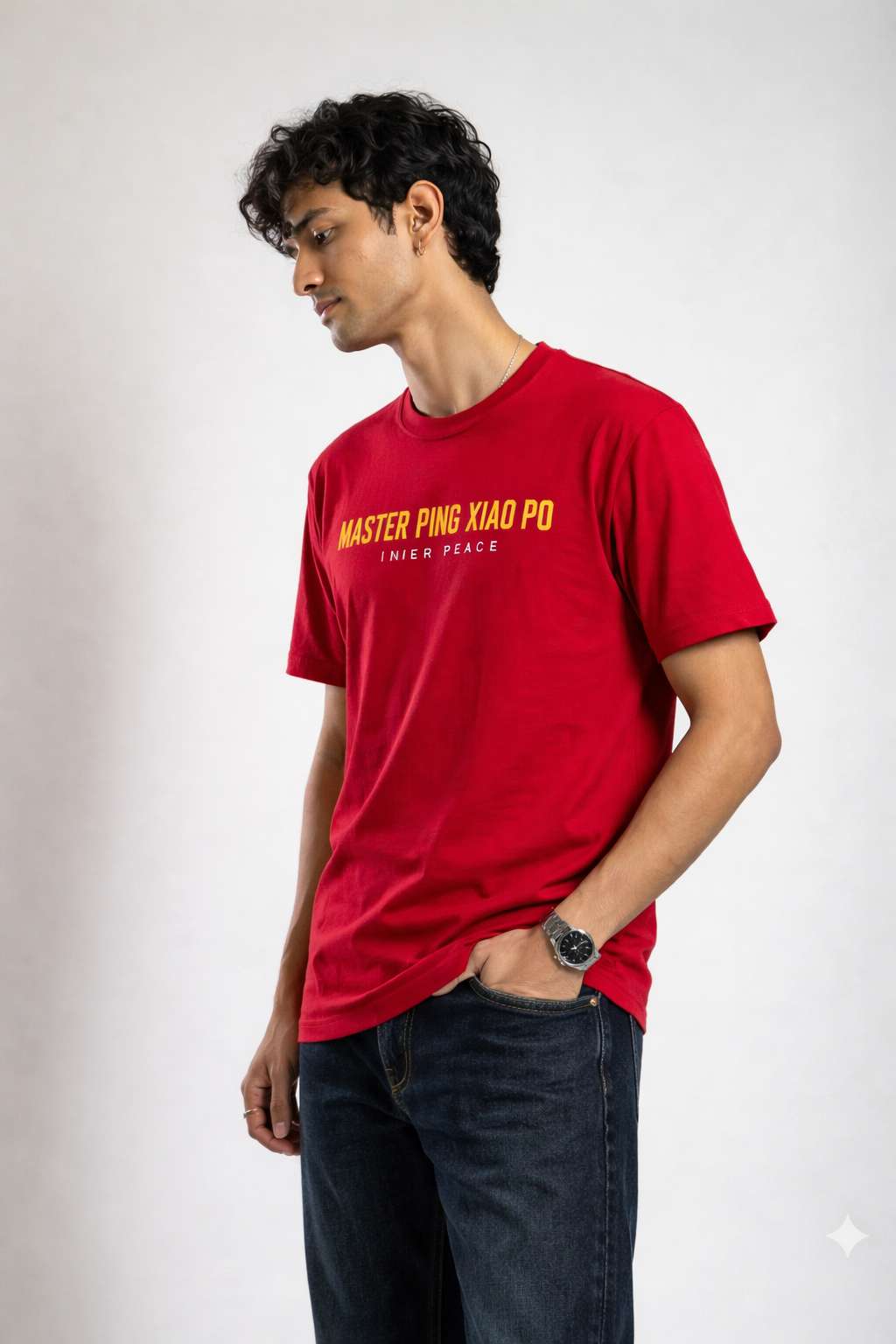 Master Ping Xiao Po Graphic Oversized T-Shirt