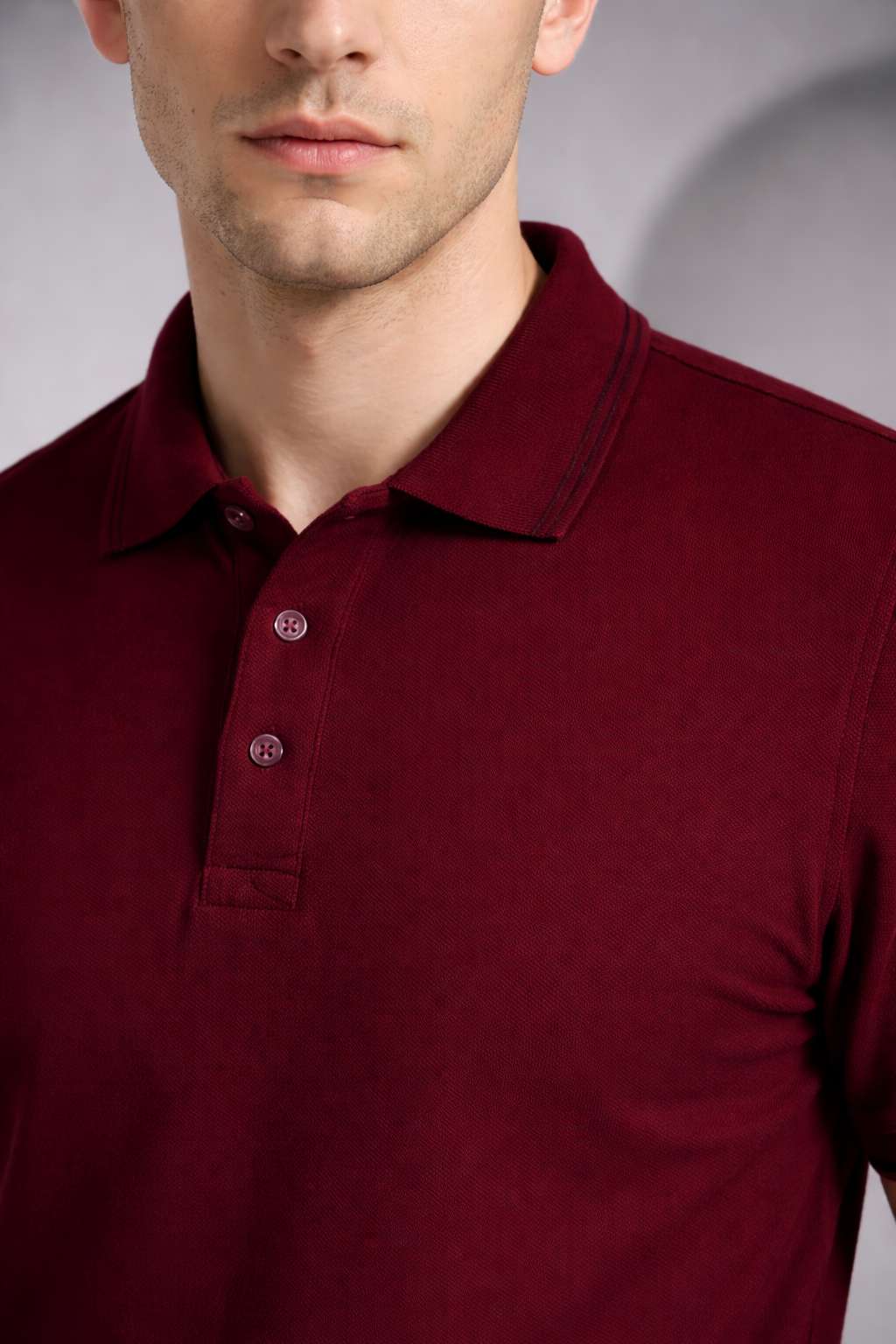Maroon Premium Cotton Polo T-Shirt