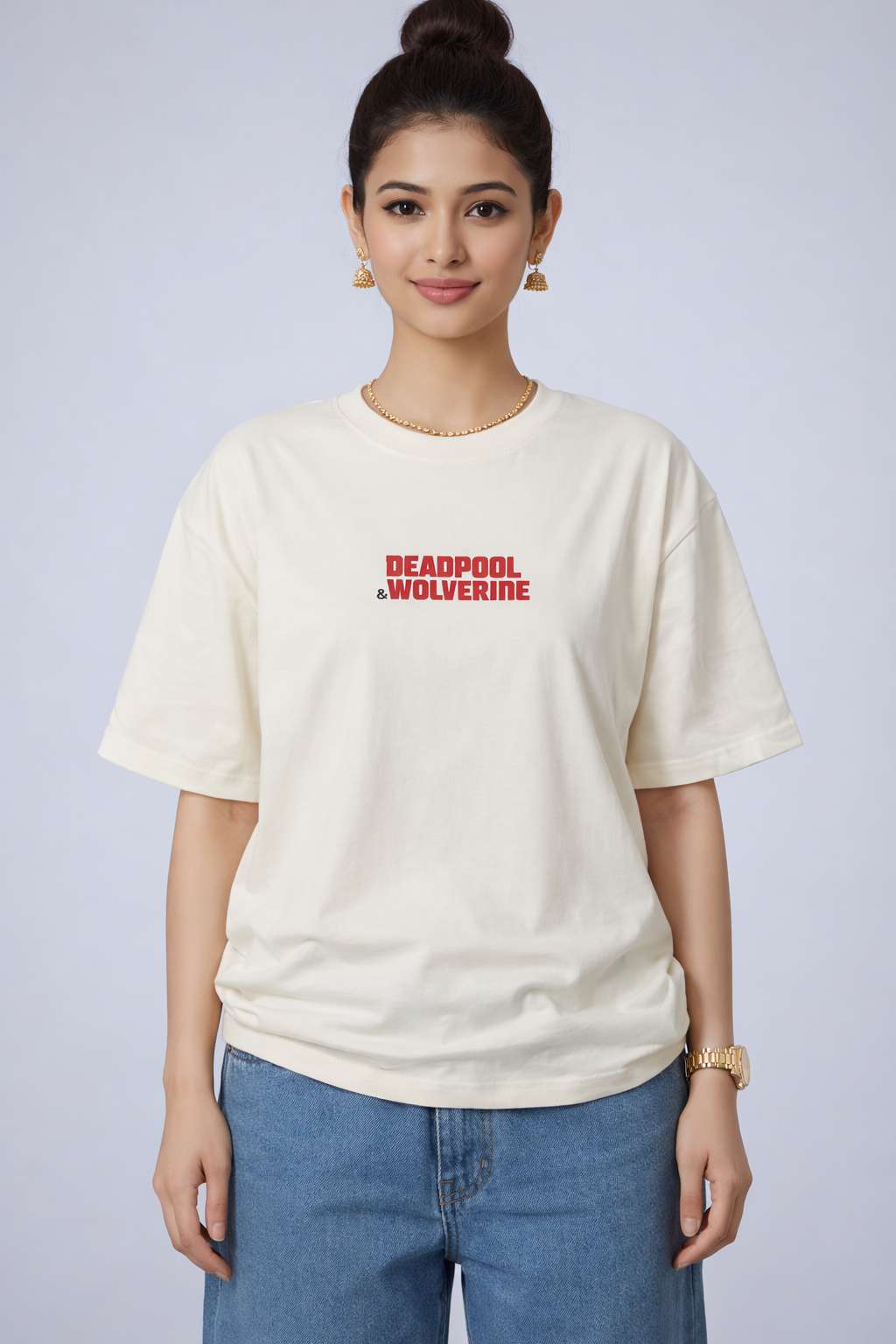 Deadpool & Wolverine Comic Collage Oversized T-Shirt