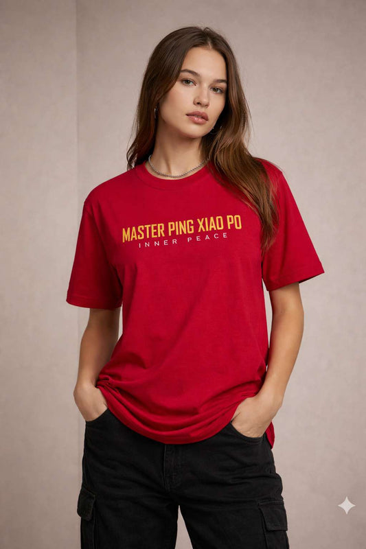 Master Ping Xiao Po Graphic Oversized T-Shirt