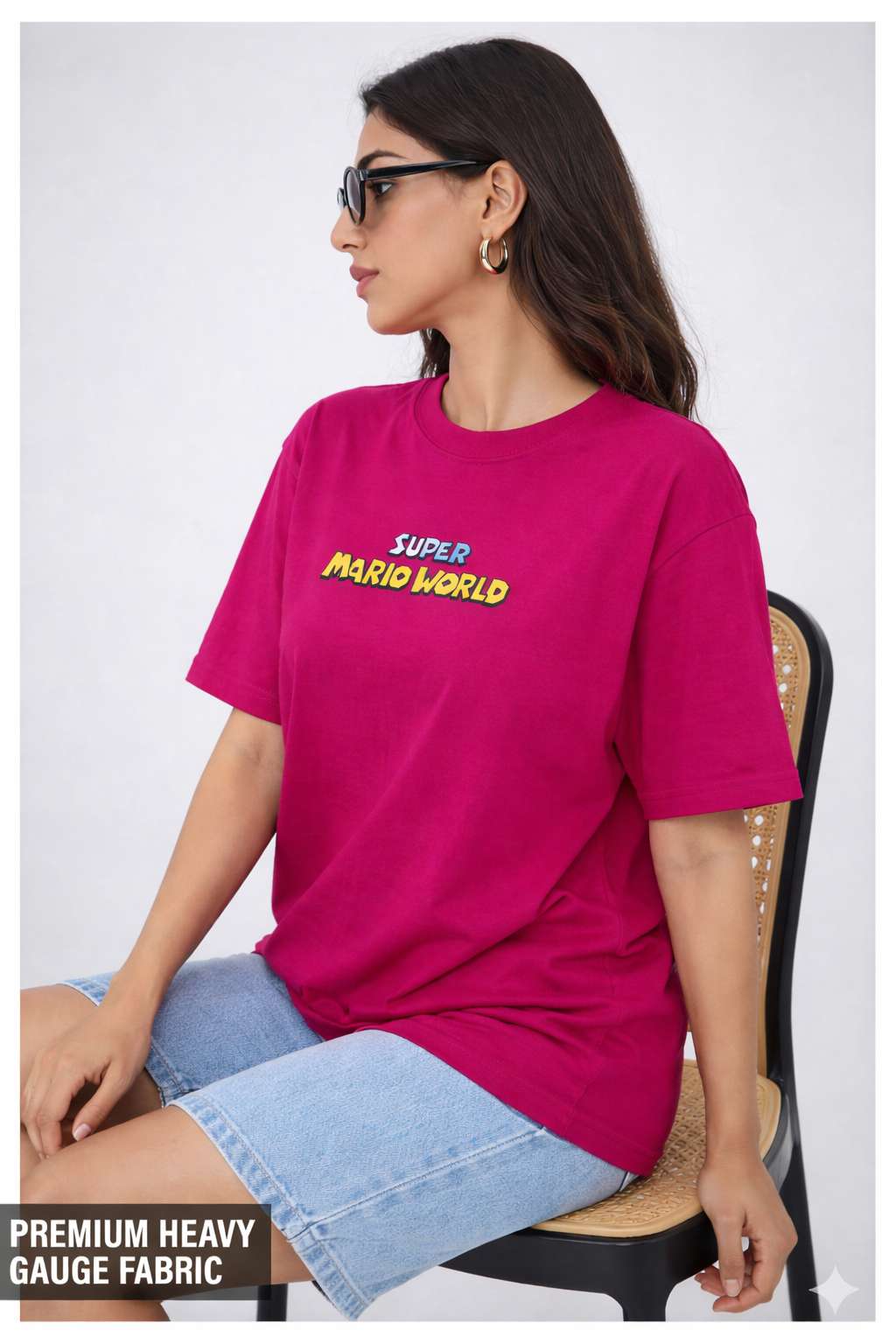 Super Mario World Retro Graphic Oversized T-Shirt