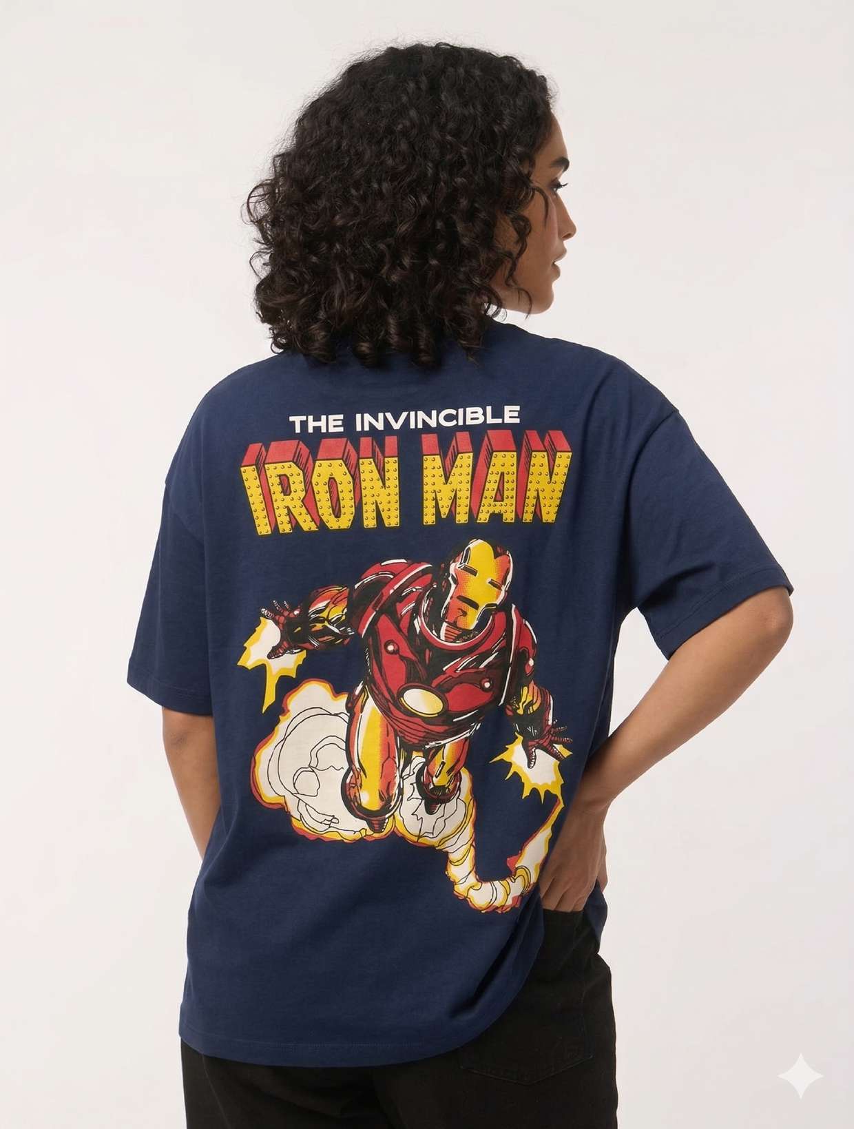 The Invincible Iron Man Graphic Oversized T-Shirt