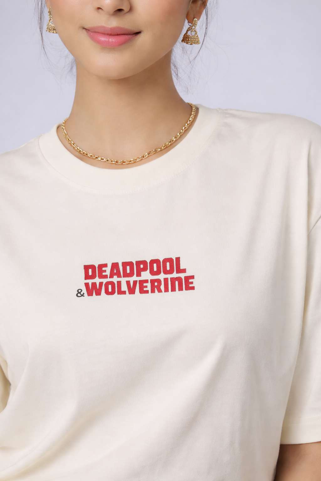 Deadpool & Wolverine Comic Collage Oversized T-Shirt