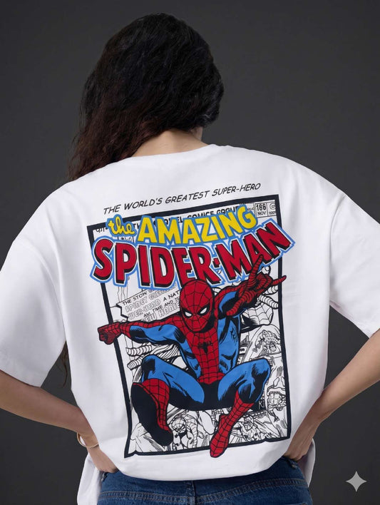 The Amazing Spider-Man Vintage Graphic Oversized T-Shirt