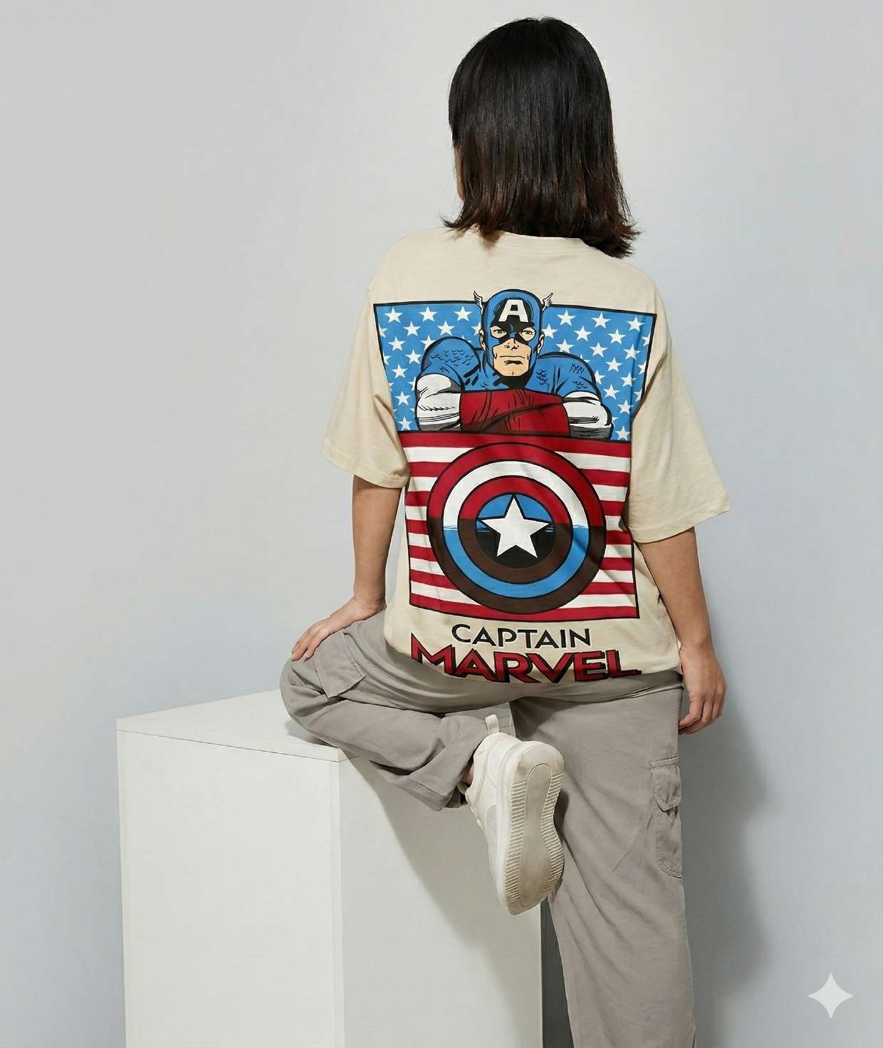 Captain Heritage Graphic Oversized T-Shirt