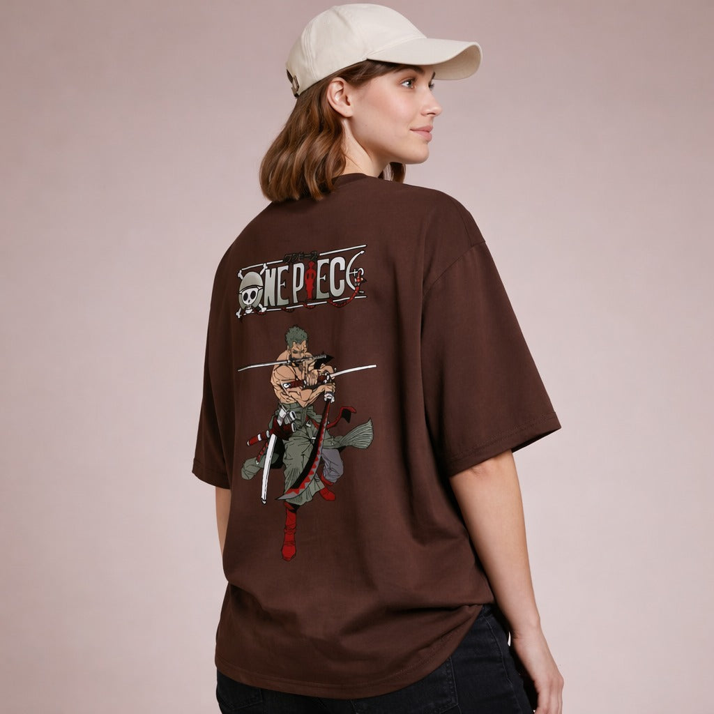 Zoro x One Piece — Oversized Anime Tee